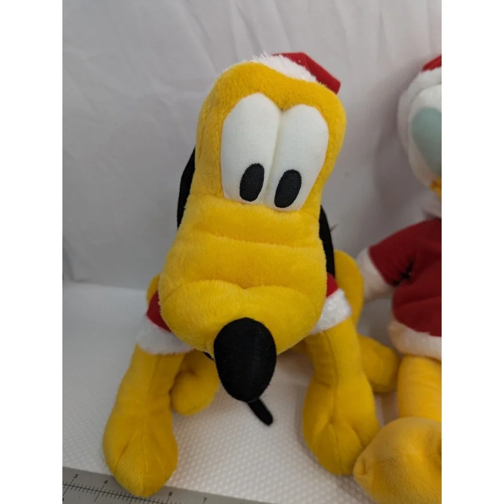 Disney Sega Christmas Plush Donald Duck Pluto Lot Series 1 Stuffed‎ Animal Toy